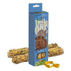 Little one lazdelės jūrų kiaulytėms, triušiams ir šinšiloms su daržovėm, 2x60 g
