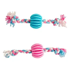 Duvo+ Hundespielzeug Puppy TPR Snack Ball mit Baumwolle