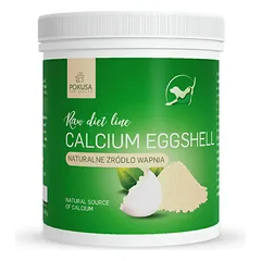 Pokusa RawDietLine Calcium Eggshell - preparatas iš vištų kiaušinių lukštų, stiprinantis kaulus ir dantis., 1,5kg — 1 nuotrauka