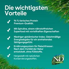 N&D Dog Spirulina Adult Medium/Maxi su silke, sausas maistas šunims — 4 nuotrauka