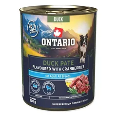 Ontario Adult Duck with cranberry konservai šunims su antiena ir spanguolėmis 800g