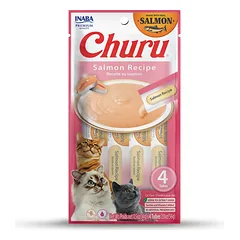 Inaba Churu Salmon laižomasis skanėstas katėms, 4×14 g