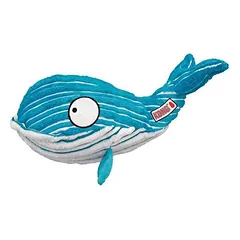 KONG CUTESEAS WHALE patvarus pliušinis žaislas šunims įv. dydžių