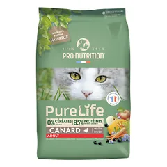 Pro Nutrition Pure Life Adult Duck sausas maistas suaugusioms katėms, 2 kg nuotrauka