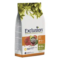 Exclusion Mono Protein begrūdis sausas maistas vid. veislių šuniukams su jautiena M, 3 kg parduotuvėje Petz.lt