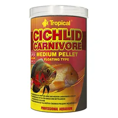Tropical Cichlid Carnivore Medium Pellet granuliuotas maistas mėsėdžiams ciklidams 1000 ml