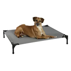 KERBL Vacation Top gultas su stogu šunims 105x86x75 cm, pilkas — 5 nuotrauka