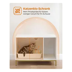 Spintelė / kraiko dėžė katėms, baltos spalvos — 3 nuotrauka