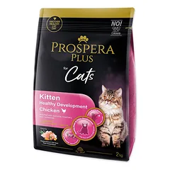 Prospera Plus Kitten Chicken Healthy Development sausas pašaras kačiukams su vištiena sveikam vystymuisi, 2 kg