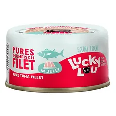 Lucky Lou Extra Food drebučiuose, drėgnas maistas katėms 12 x 70 g — 5 nuotrauka