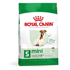 ROYAL CANIN Mini Adult +8 8kg sausas ėdalas vyresniems 8-12 metų amžiaus mažų veislių šunims