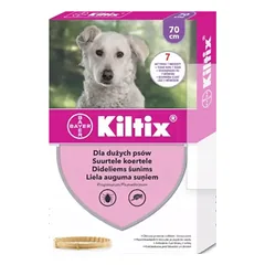 KILTIX antkaklis didelių veislių šunims nuo blusų ir erkių 70cm