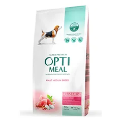 OPTIMEAL™ Visavertis pašaras vidutinių veislių suaugusiems šunims su kalakutiena, 12 kg