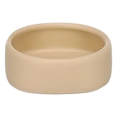 Flamingo Futter- und Trinknapf für Hamster Zara rund beige