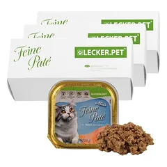 Lyra Pet Lecker.Pet® Mia's Feine Paté su lašiša, drėgnas maistas katėms, 68 x 100 g — 2 nuotrauka