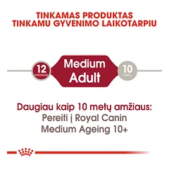 ROYAL CANIN SHN medium adult  konservai suaugusiems vidutinio dydžio šunims 10x140 g — 2 nuotrauka