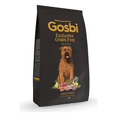 Gosbi begrūdis sausas maistas suaugusiems didelių veislių šunims Exclusive Grain Free Adult Maxi Fish with Lamb, 12 kg