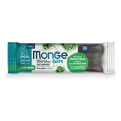 Monge Gift Dog Meat Bars Training Duck With Spiruline skanėstas suaugusiems šunims, su antiena ir spirulina, 40 g