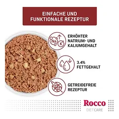 Rocco Diet Care Gastro Intestinal su vištiena ir pastarnoku, drėgnas maistas šunims 300 g, paketėlis — 3 nuotrauka