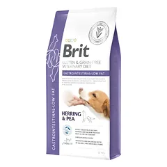 Brit GF Veterinary Diets Dog Gastrointestinal – Low Fat sausas maistas šunims 12kg