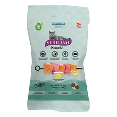 Serrano Snack Cat Omega 3 DHA Salmon su lašiša skanėstai katėms , 50 g