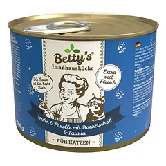 Betty's Landhausküche Cat konservai 6 x 200 g, drėgnas maistas katėms — 3 nuotrauka