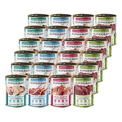 SUPER RAFI Skonių mišinys 24x400 g šlapias maistas šunims