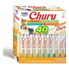 INABA Churu Varieties Chicken Recipe 40x14g kreminis vištienos skanėstas katėms