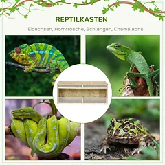 Roplių terariumas, Su stumdomomis stiklo durimis, 120 × 50 × 50 cm — 4 nuotrauka