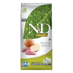 Sausas pašaras šunims FARMINA N&D PRIME DOG Dry Wild Boar&Apple ADULT MED&MAX 12kg