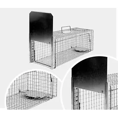 Spąstai kiaunėms, šeškams, lapėms, katėms 82x26x26cm — 2 nuotrauka