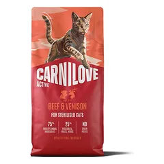 Carnilove Cat Active Sterilised Beef & Venison 6 kg parduotuvėje sunu.lt