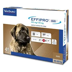 EFFIPRO DUO 402mg užlašinamasis tirpalas šunims 40-60kg N4