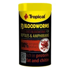 Tropical FD Bloodworms pašaras ropliams ir amfibijoms 100 ml