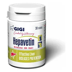 GIGI Hepavetin tabletės šunims ir katėms, 30 vnt.