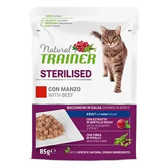 Natural Trainer Adult Sterilised drėgnas maistas katėms — 3 nuotrauka