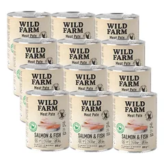 WILD FARM Pate Salmon&Fish 12x800g ėdalas šunims be glitimo