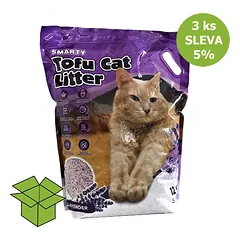 Smarty Tofu Cat Litter Levand kraikas 12 l (3 vnt)