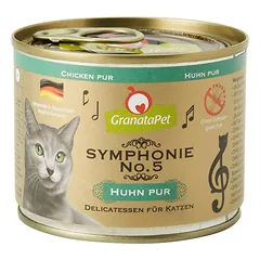 GranataPet Symphonie - aukštos mėsos kiekio kačių maistas, vištiena