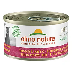 Almo Nature HFC Natural tunas ir vištiena, drėgnas maistas šunims 95 g