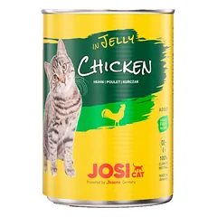 Josera JosiCat Chicken In Jelly visavertis konservuotas maistas suaugusioms katėms su vištiena drebučiuose, 400 g