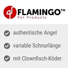 Flamingo meškerė katėms, žuvis klounas, 1 vnt. — 3 nuotrauka