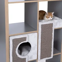 TIAKI minkštas guolis lentynoms Wallie, pilka — 3 nuotrauka