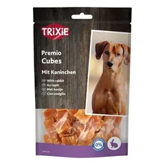 TRIXIE PREMIO skanėstai šunims, triušienos kubeliai, 100 g