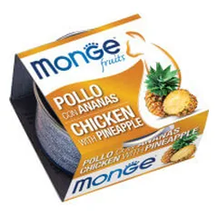 Monge Fruit konservai su vištiena ir ananasu katėms