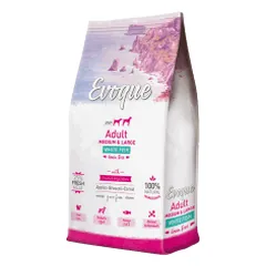 Evoque Adult Medium/Large sausas maistas su tunu ir balta žuvimi suaugusiems šunims - Pet24