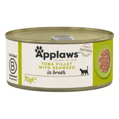 Applaws Cat Tuna Fillet with Seaweed konservai su tunu ir jūros dumbliais katėms - Pet24