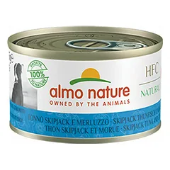 Almo Nature HFC Natural tunas ir menkė, drėgnas maistas šunims 95 g