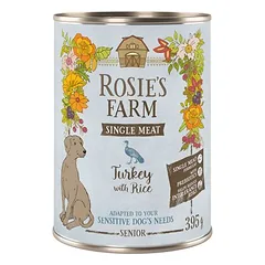 Rosie's Farm Single Meat Senior 6 x 395 g