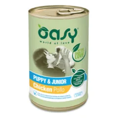 Oasy Puppy & Junior Chicken konservai su vištiena šuniukams